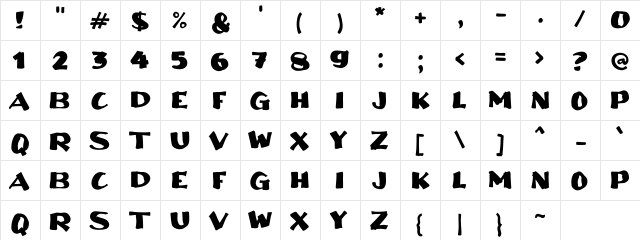 a Akuilah Regular font glyphpreview
