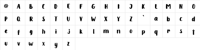 Chabitta Chabitta font glyphpreview