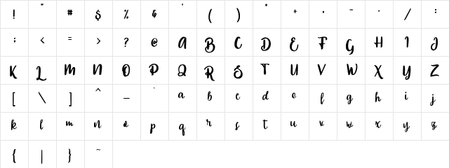 Slowly One Regular font glyphpreview