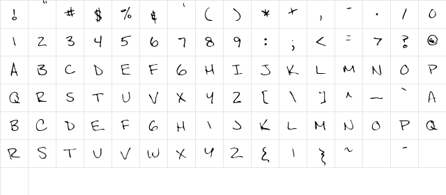 Scott Regular font glyphpreview