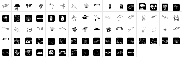 AquaMintsGD Regular font glyphpreview