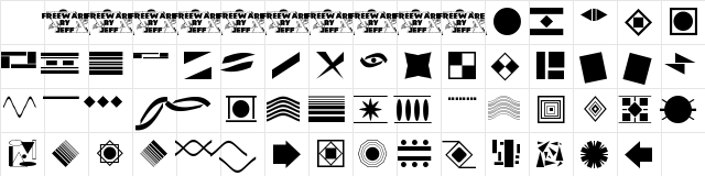 TrinkT Regular font glyphpreview