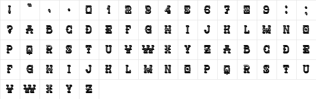 Nautica 3D Regular font glyphpreview