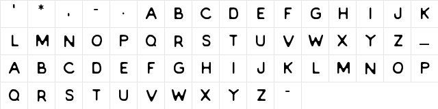 EVERLONG Regular font glyphpreview