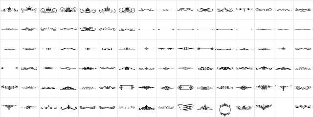 Vintage Decorative Signs 4 Regular font glyphpreview