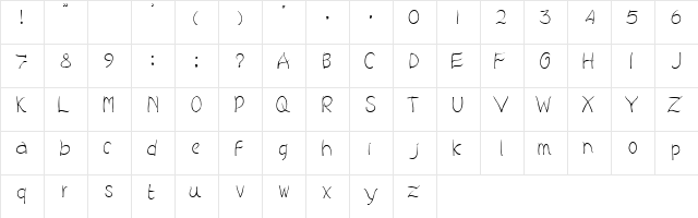 FAMINE Regular font glyphpreview
