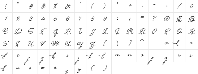 Appenzell Regular font glyphpreview