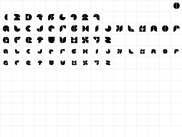Ogive Curvature Regular font glyphpreview