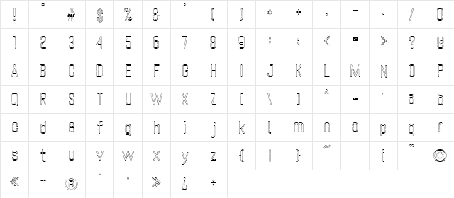 SpaghettiniCarbonara Regular font glyphpreview