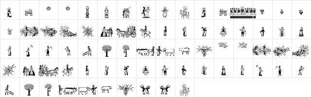 Dala LT Regular font glyphpreview