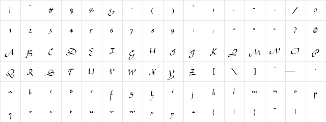 Alibabo Regular font glyphpreview
