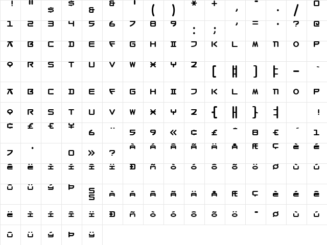 SeoulStacking Alt Regular font glyphpreview