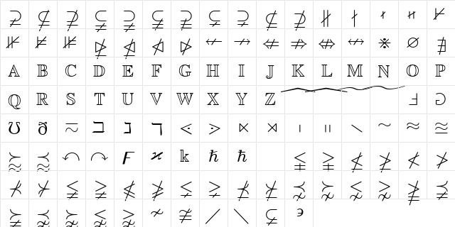 msbm8 Regular font glyphpreview