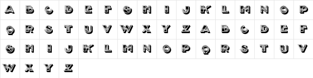 Silver Regular font glyphpreview