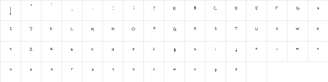 Cloudy Days Regular font glyphpreview