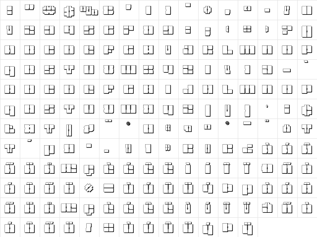 Star Nursery 3D Regular font glyphpreview