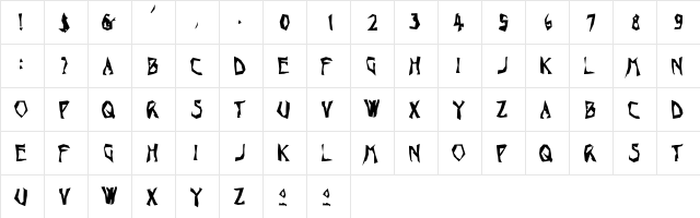 Toucan Regular font glyphpreview