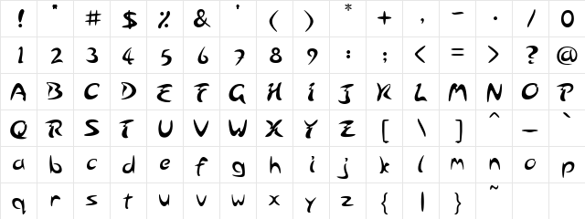 Arabolicus Regular font glyphpreview