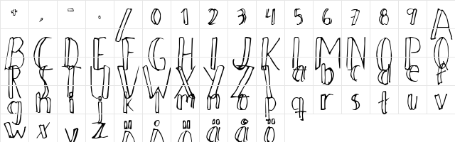 Ahnberg Regular font glyphpreview