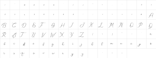 Meillyne Regular font glyphpreview