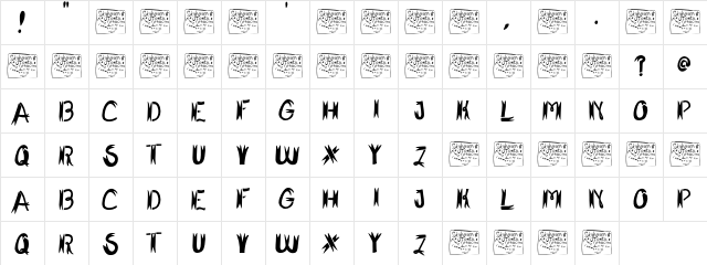 Shark Fighter Regular font glyphpreview