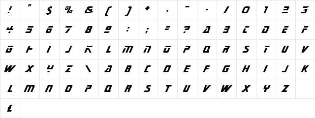 Star Trek TNG-Title Regular font glyphpreview