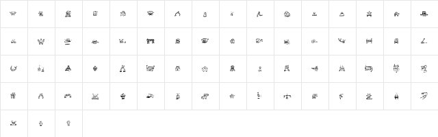 Alphabots Regular font glyphpreview