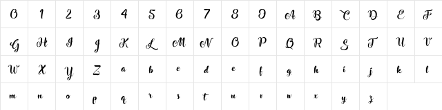 Stardust Adventure Regular font glyphpreview