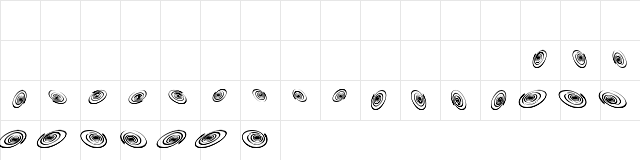 OMEGASwirls Regular font glyphpreview