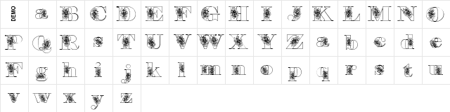 Floryan Demo font glyphpreview