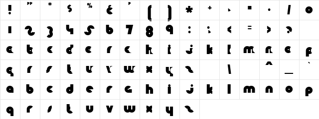 Moti Regular font glyphpreview