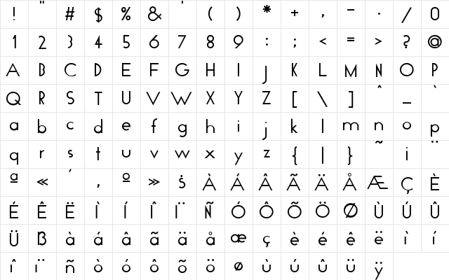Plain Regular font glyphpreview