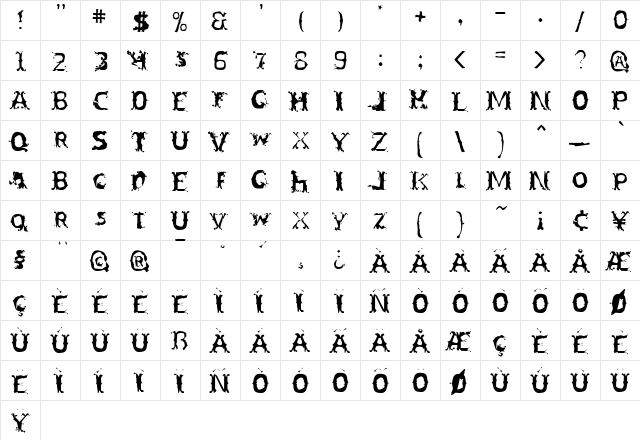 Sect Regular font glyphpreview