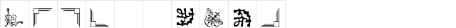 Vintage Decorative Corners 12 Regular font glyphpreview