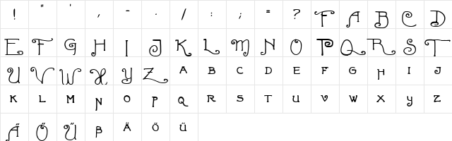 Fortunaschwein Fortunaschwein font glyphpreview