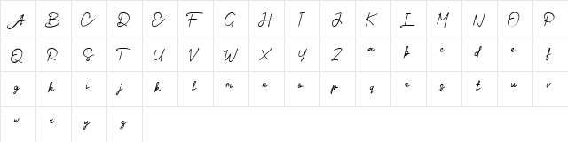 Old Djakarta Regular font glyphpreview