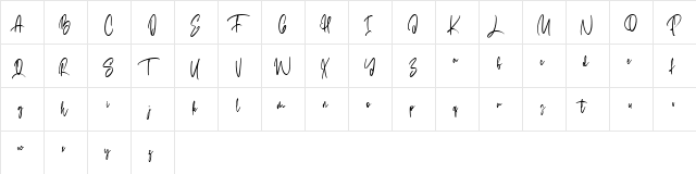 Frostiest Free Regular font glyphpreview