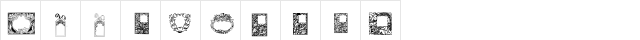 101! Floral Frames 2 Regular font glyphpreview