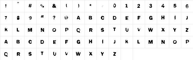 All your font are belong to us Regular font glyphpreview