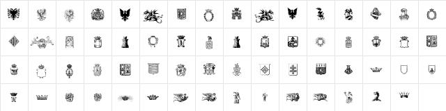 Free Medieval Regular font glyphpreview