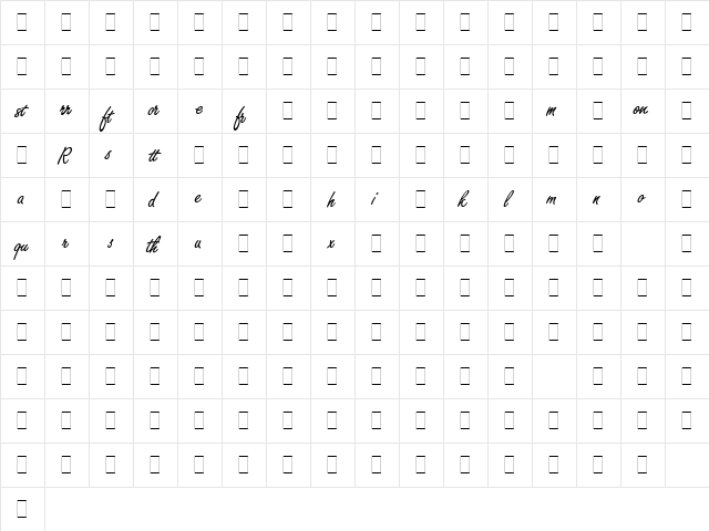 Freestyle Script Alts LET Plain font glyphpreview