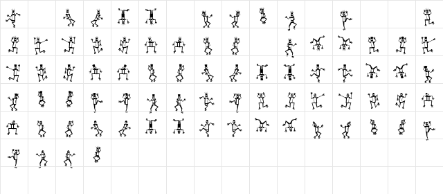 Mr Robo Funk Regular font glyphpreview