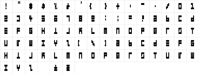 Epps Evans Narrow Black Regular font glyphpreview