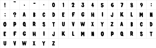 elph_chubba elph font glyphpreview