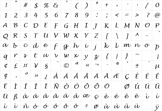 LOWTIDE Regular font glyphpreview