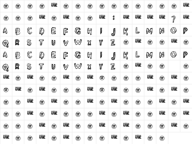 Silver Dust Regular font glyphpreview