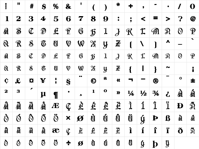 CollingswoodSCapsSSK Bold font glyphpreview