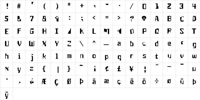 aptango Regular font glyphpreview