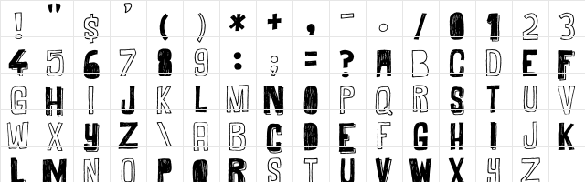 Maybe Maybe Not Regular font glyphpreview