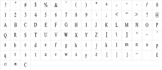 Smedley Regular font glyphpreview